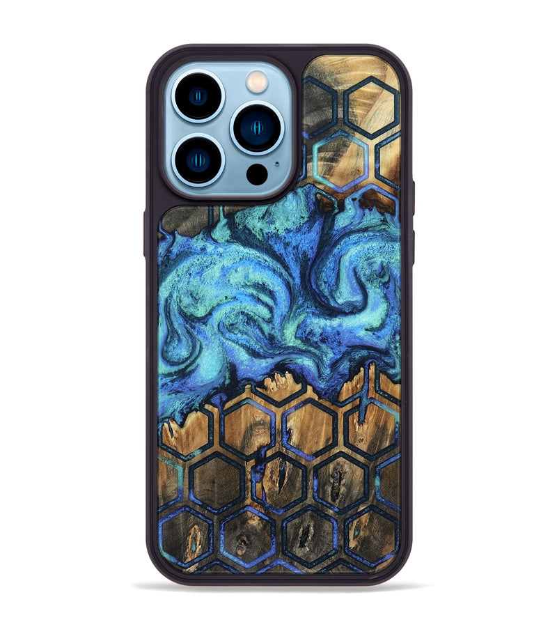 iPhone 14 Pro Max Wood Phone Case - Mettie (Pattern, 802162)