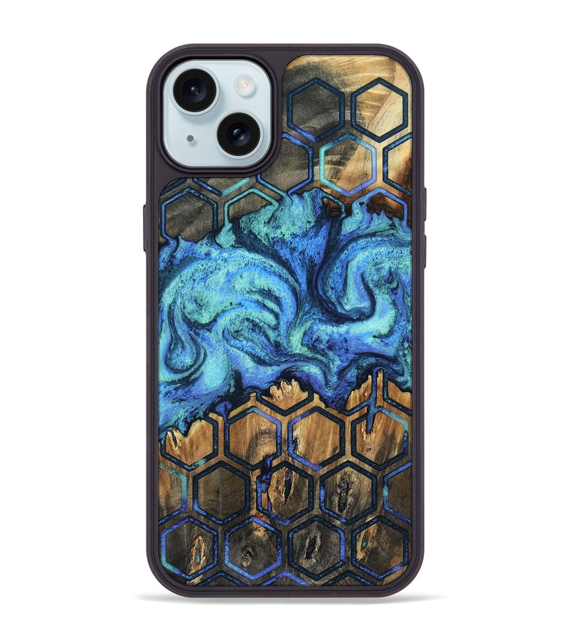 iPhone 15 Plus Wood Phone Case - Mettie (Pattern, 802162)