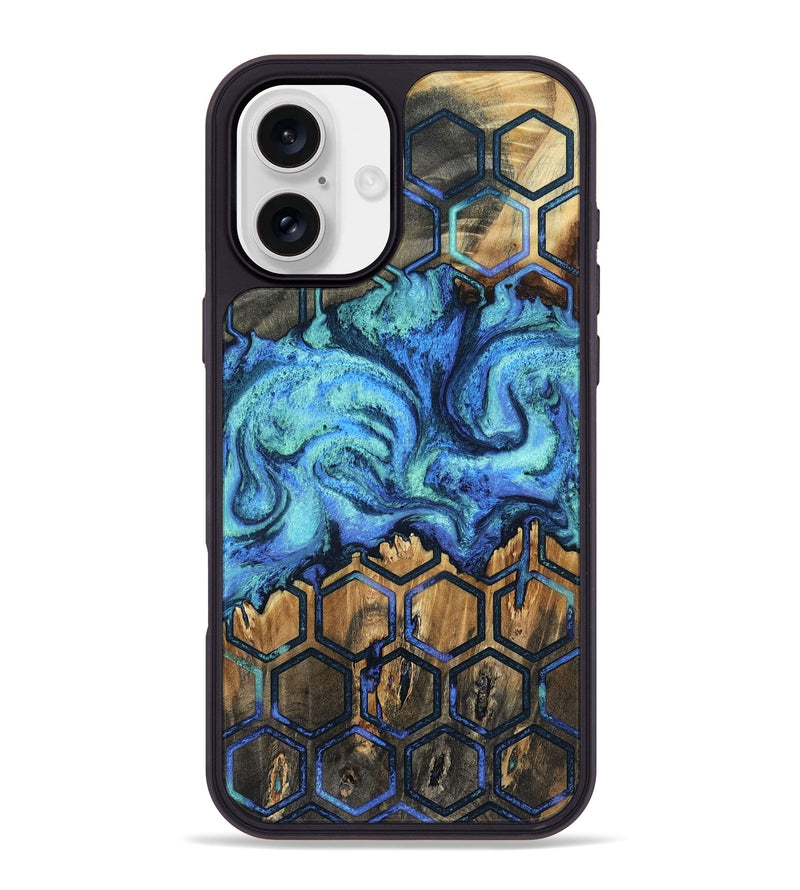 iPhone 16 Plus Wood Phone Case - Mettie (Pattern, 802162)