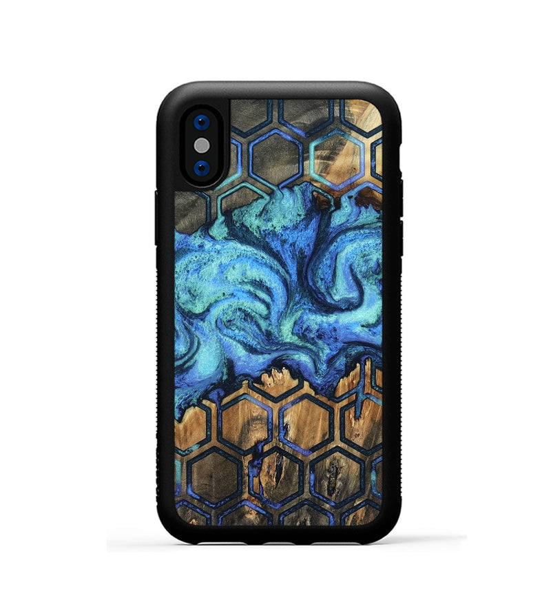 iPhone Xs Wood Phone Case - Mettie (Pattern, 802162)