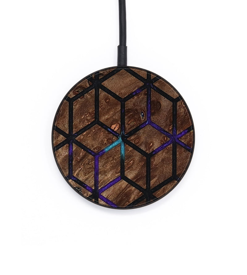 Circle Wood Wireless Charger - Vickie (Pattern, 802163)