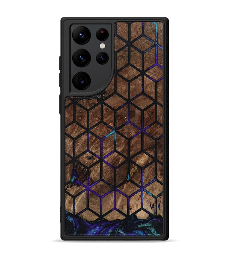 Galaxy S22 Ultra Wood Phone Case - Vickie (Pattern, 802163)