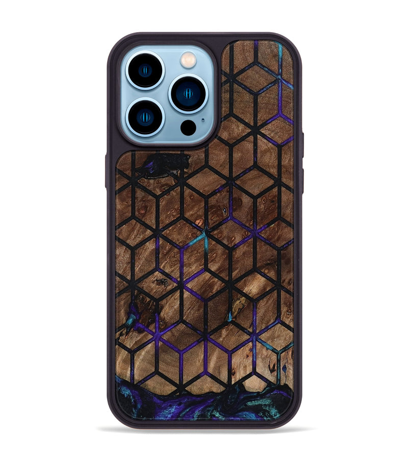 iPhone 14 Pro Max Wood Phone Case - Vickie (Pattern, 802163)