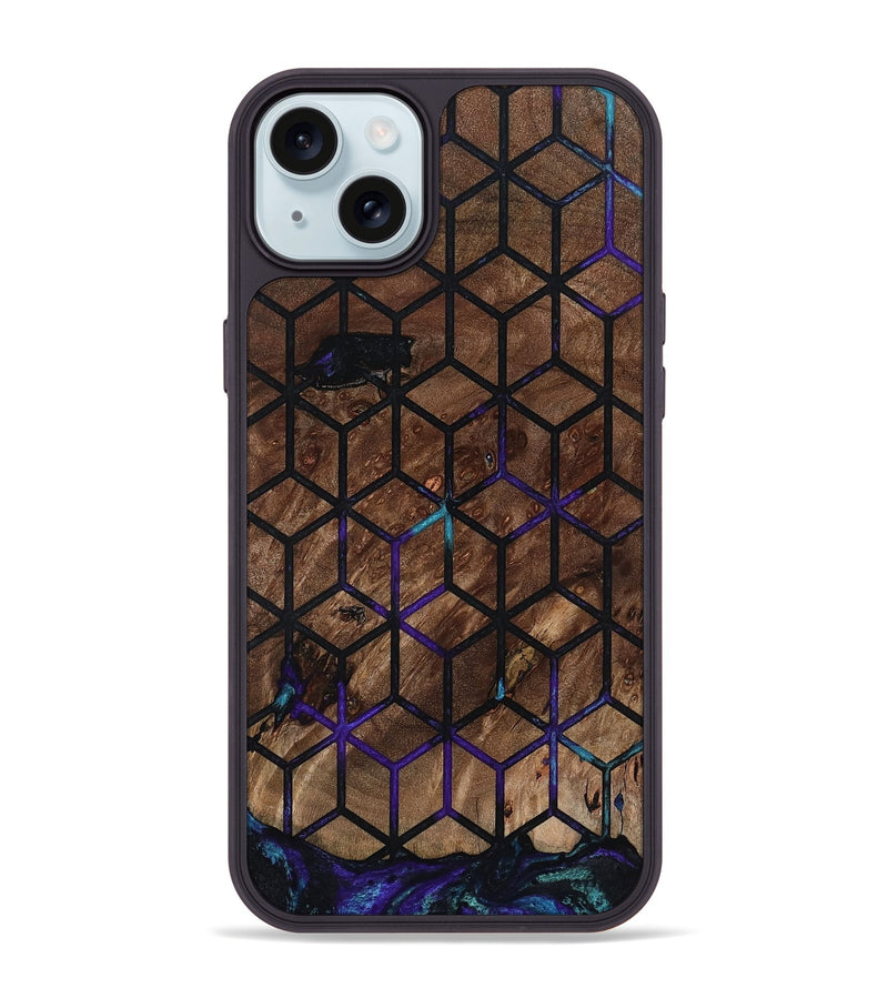 iPhone 15 Plus Wood Phone Case - Vickie (Pattern, 802163)