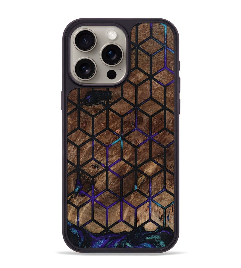 iPhone 15 Pro Max Wood Phone Case - Vickie (Pattern, 802163)