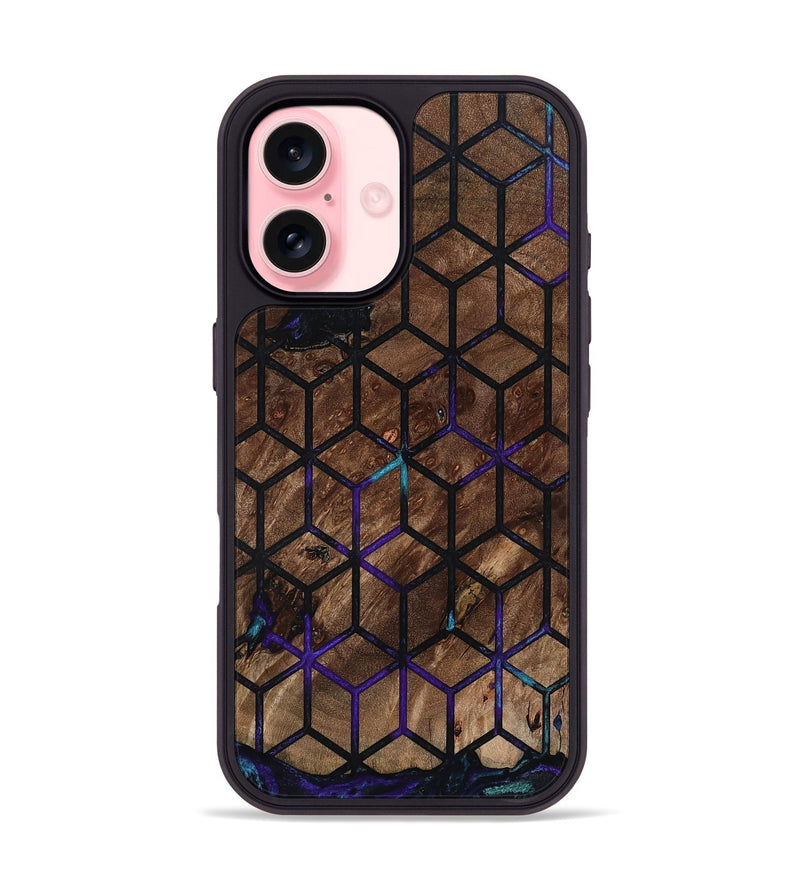 iPhone 16 Wood Phone Case - Vickie (Pattern, 802163)