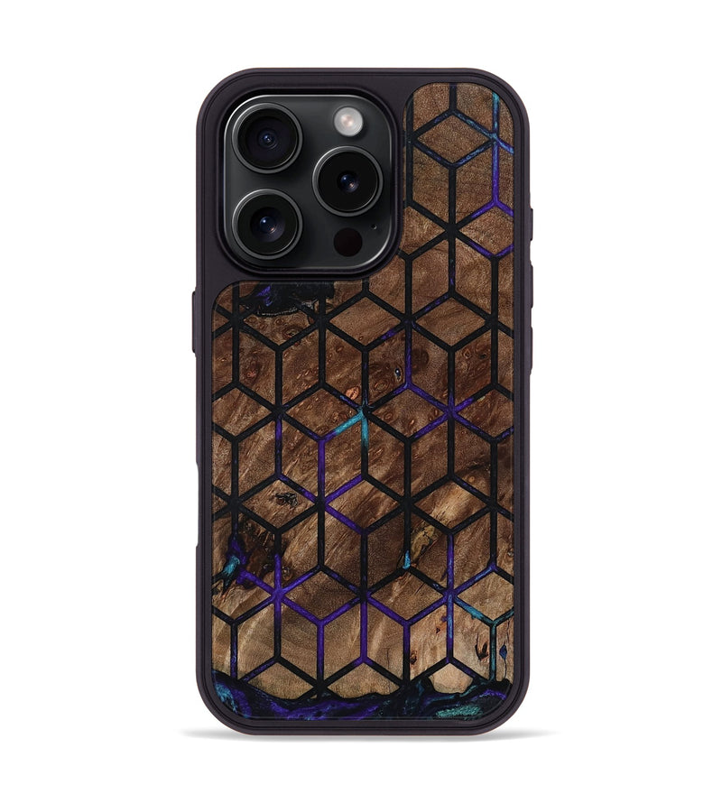 iPhone 16 Pro Wood Phone Case - Vickie (Pattern, 802163)