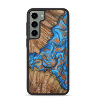 Galaxy S23 Plus Wood Phone Case - Lutie (Teal & Gold, 802165)