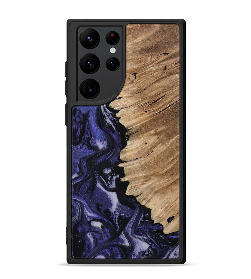 Galaxy S22 Ultra Wood Phone Case - Karlee (Purple, 802166)
