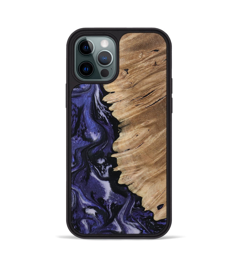 iPhone 12 Pro Wood Phone Case - Karlee (Purple, 802166)