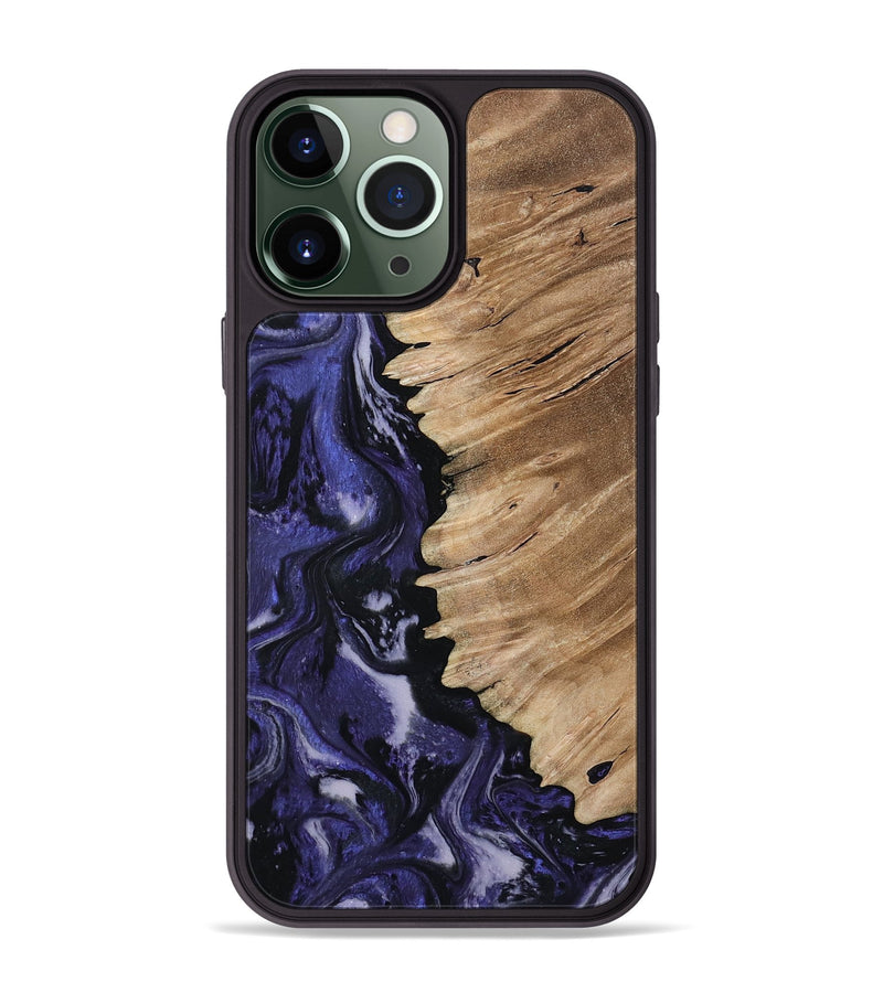 iPhone 13 Pro Max Wood Phone Case - Karlee (Purple, 802166)
