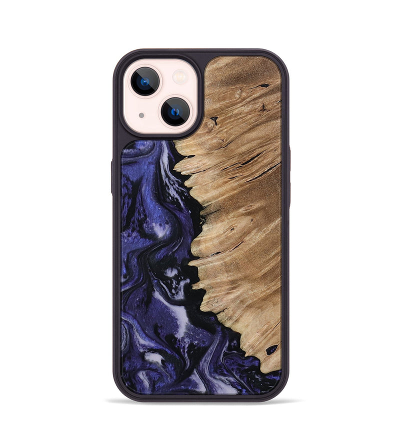 iPhone 14 Wood Phone Case - Karlee (Purple, 802166)