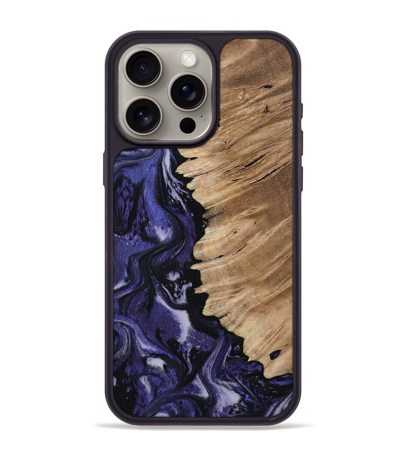 iPhone 15 Pro Max Wood Phone Case - Karlee (Purple, 802166)