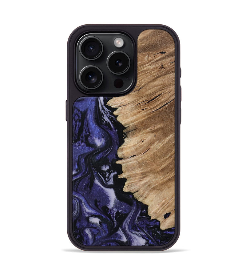 iPhone 15 Pro Wood Phone Case - Karlee (Purple, 802166)