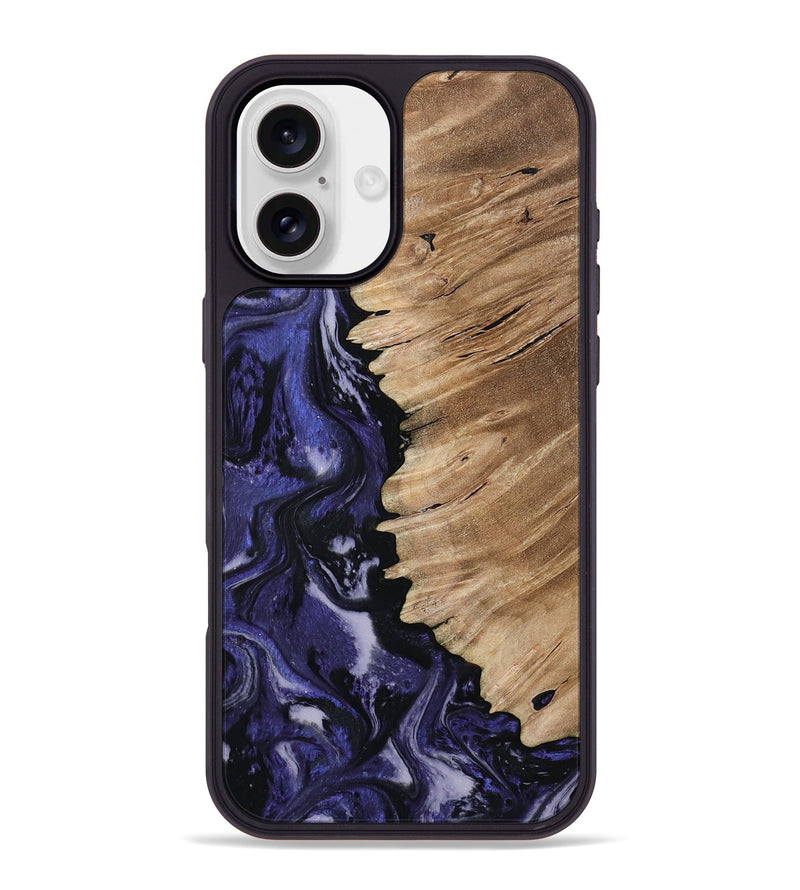 iPhone 16 Plus Wood Phone Case - Karlee (Purple, 802166)