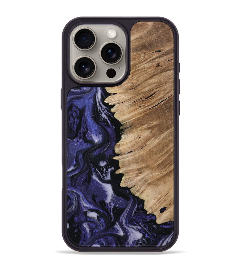 iPhone 16 Pro Max Wood Phone Case - Karlee (Purple, 802166)