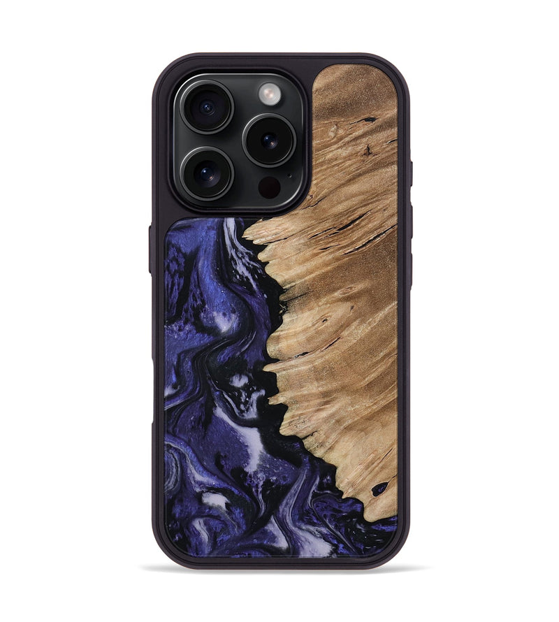 iPhone 16 Pro Wood Phone Case - Karlee (Purple, 802166)