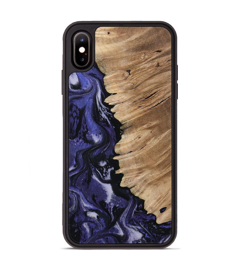 iPhone Xs Max Wood Phone Case - Karlee (Purple, 802166)