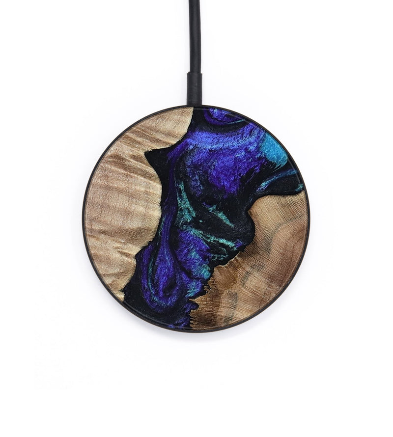 Circle Wood Wireless Charger - Lynne (Purple, 802167)