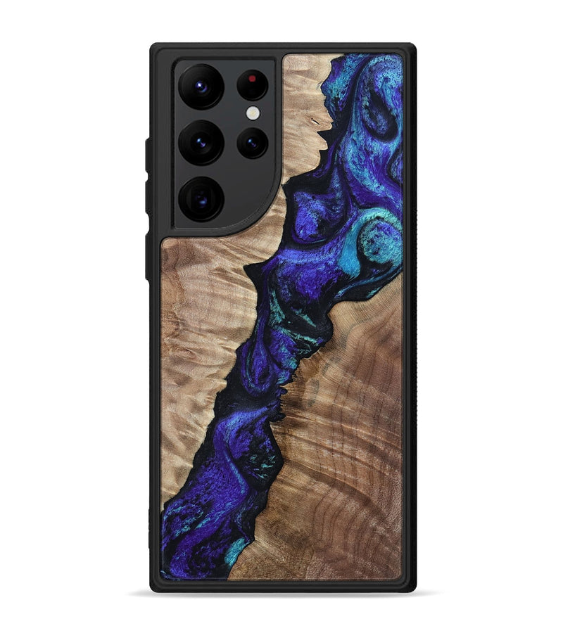 Galaxy S22 Ultra Wood Phone Case - Lynne (Purple, 802167)