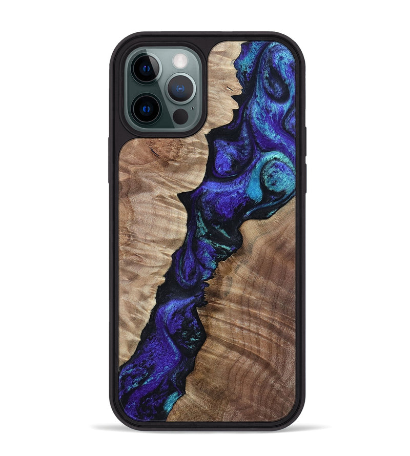 iPhone 12 Pro Max Wood Phone Case - Lynne (Purple, 802167)