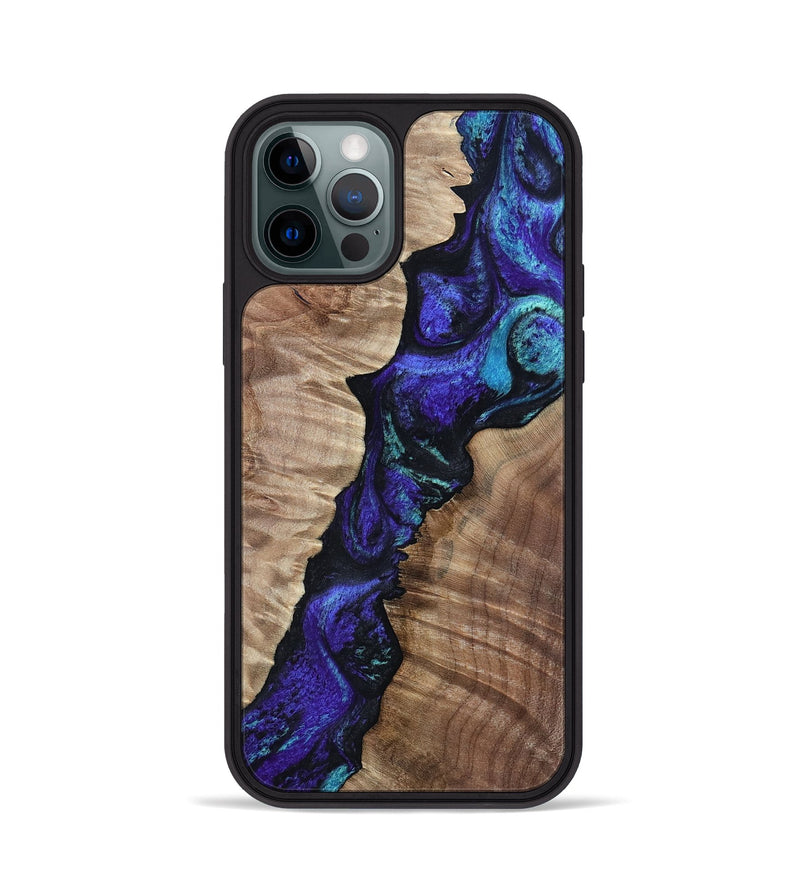 iPhone 12 Pro Wood Phone Case - Lynne (Purple, 802167)