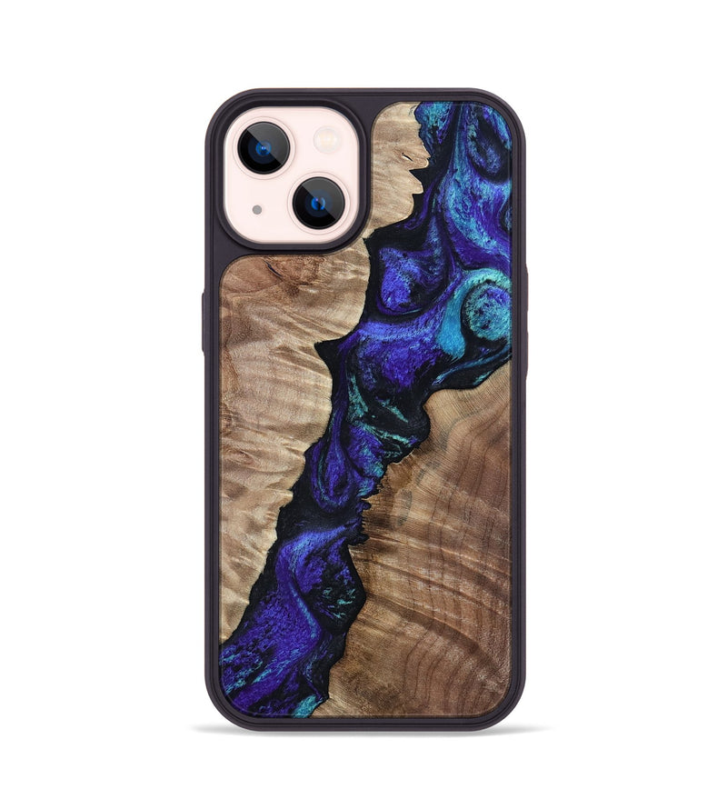 iPhone 14 Wood Phone Case - Lynne (Purple, 802167)