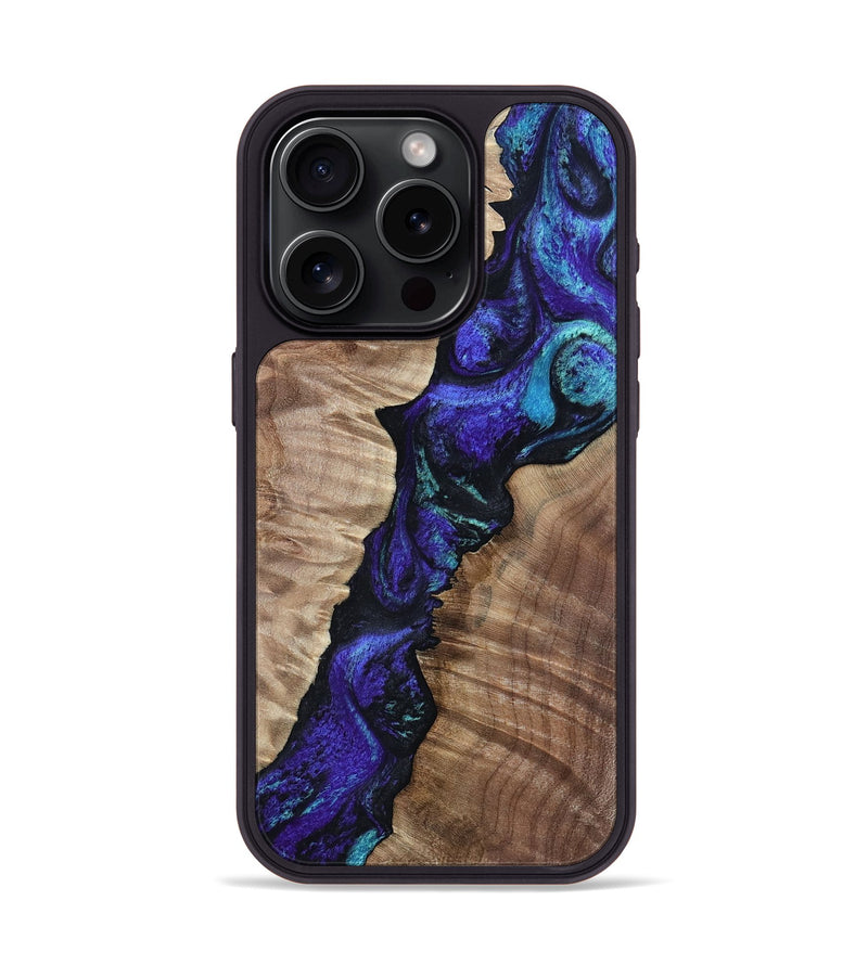 iPhone 15 Pro Wood Phone Case - Lynne (Purple, 802167)