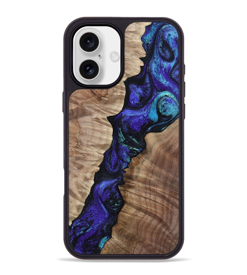 iPhone 16 Plus Wood Phone Case - Lynne (Purple, 802167)