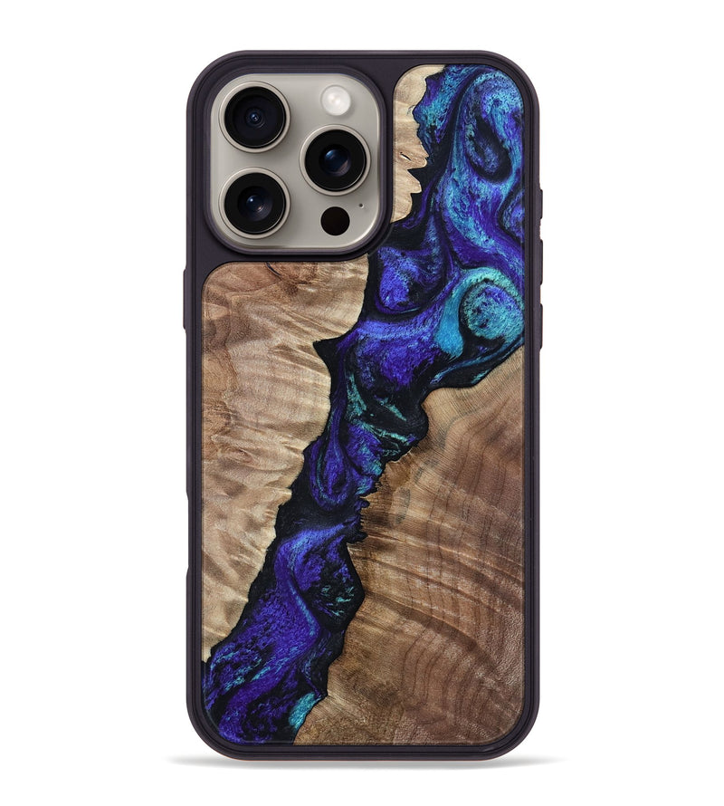 iPhone 16 Pro Max Wood Phone Case - Lynne (Purple, 802167)