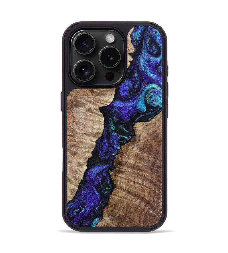 iPhone 16 Pro Wood Phone Case - Lynne (Purple, 802167)
