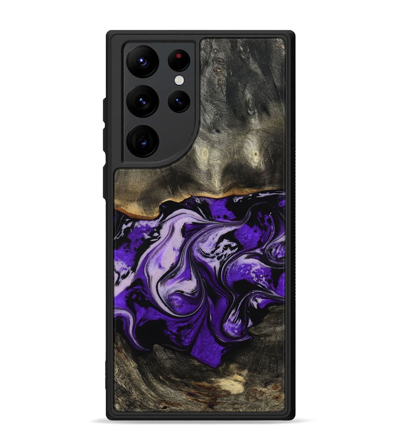 Galaxy S22 Ultra Wood Phone Case - Esta (Purple, 802168)