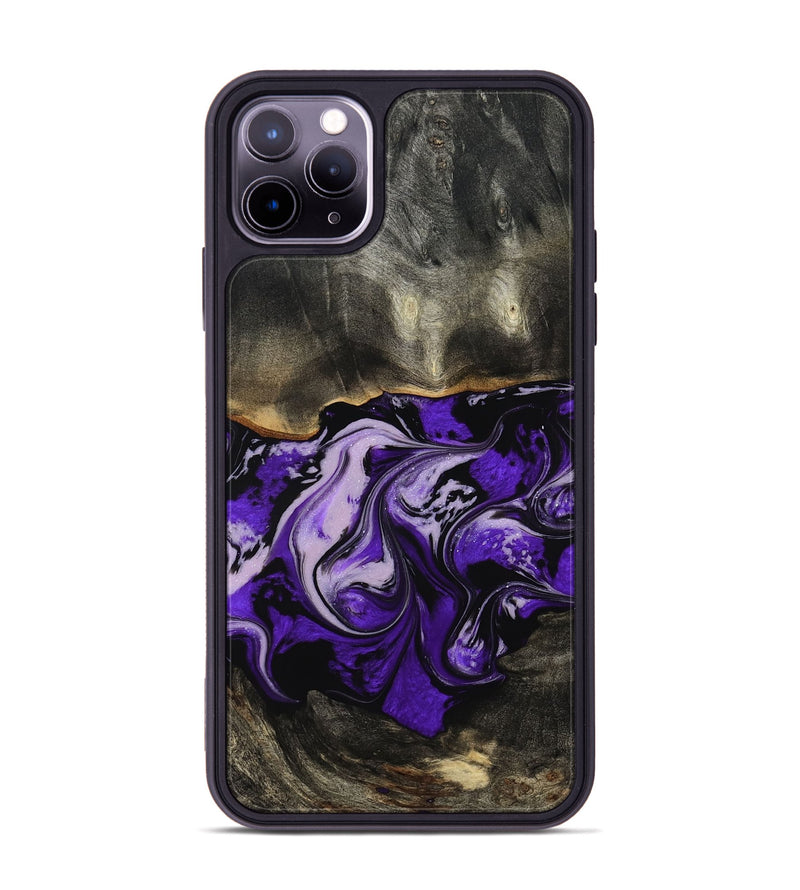 iPhone 11 Pro Max Wood Phone Case - Esta (Purple, 802168)