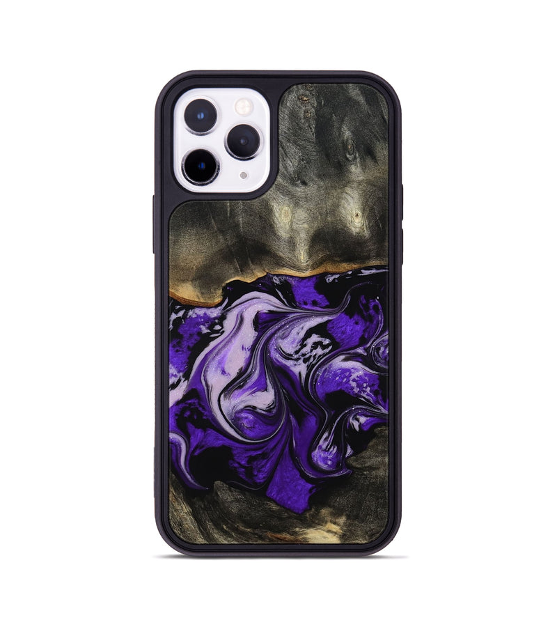 iPhone 11 Pro Wood Phone Case - Esta (Purple, 802168)