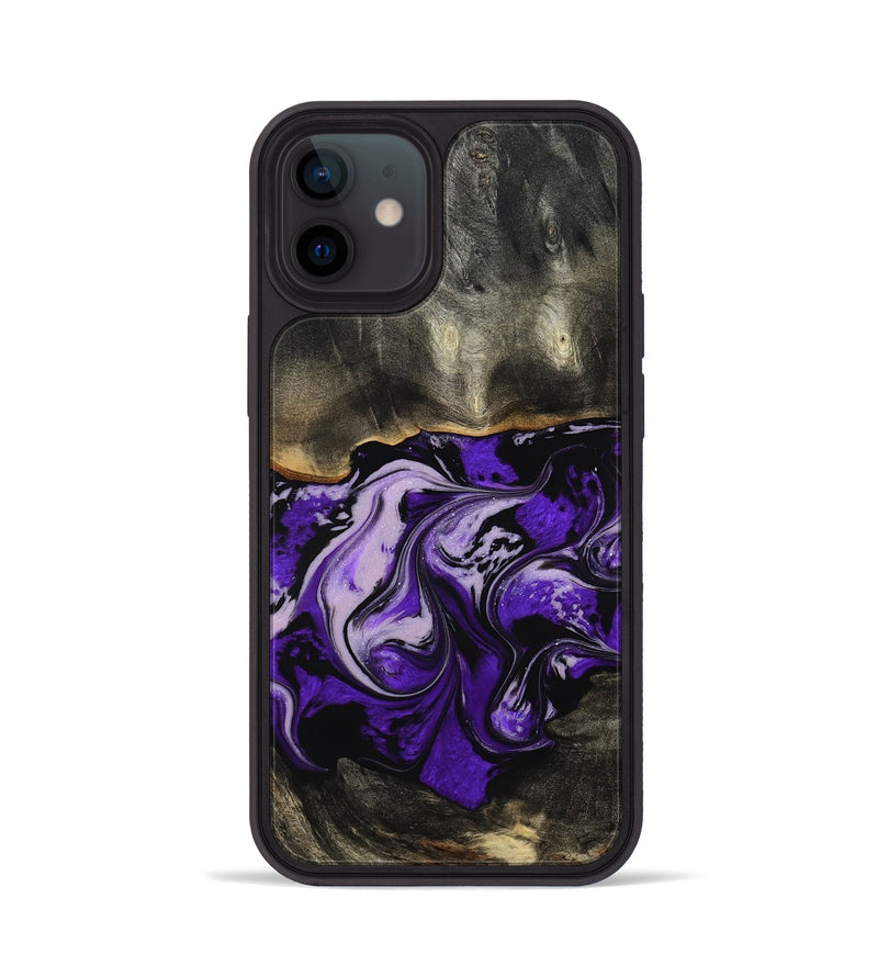 iPhone 12 Wood Phone Case - Esta (Purple, 802168)