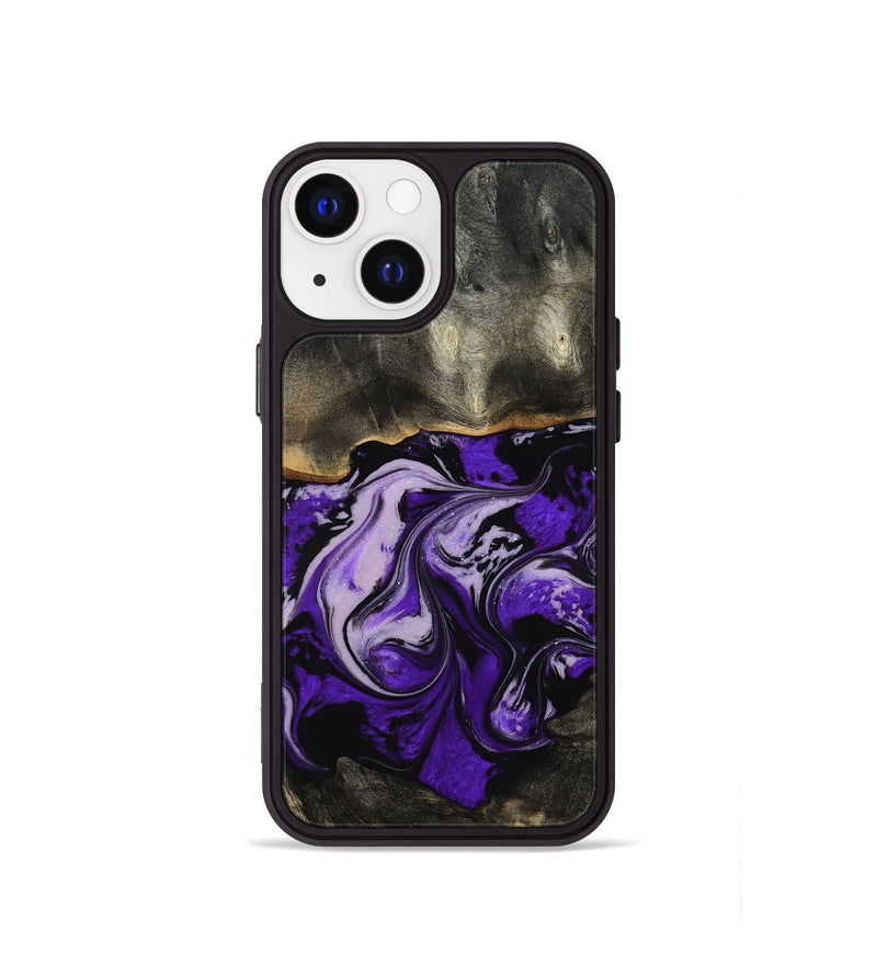 iPhone 13 mini Wood Phone Case - Esta (Purple, 802168)