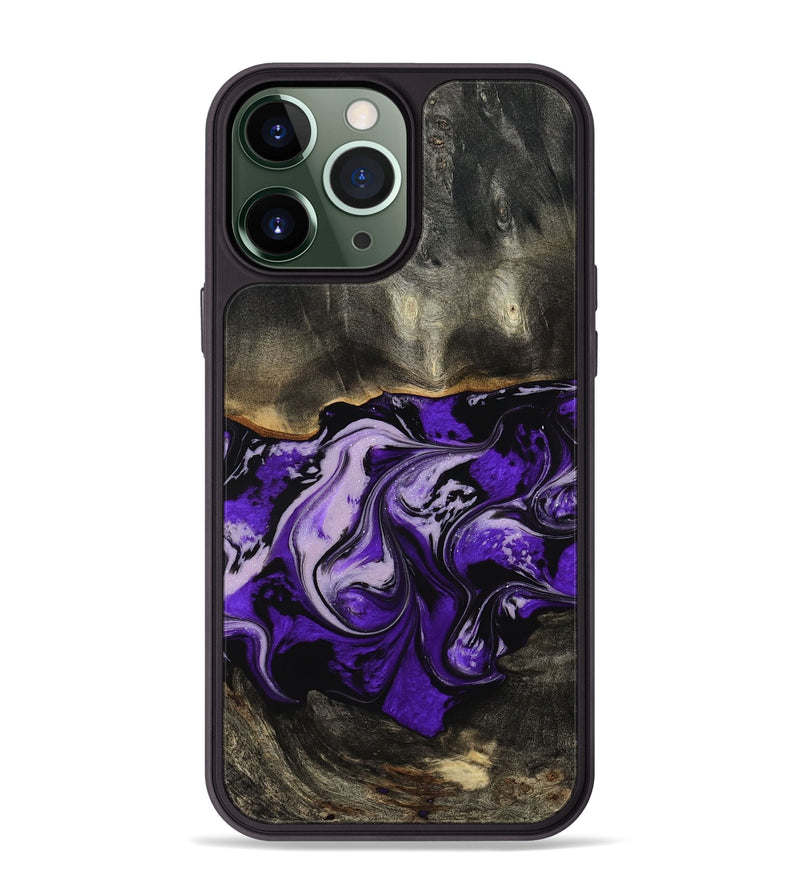 iPhone 13 Pro Max Wood Phone Case - Esta (Purple, 802168)