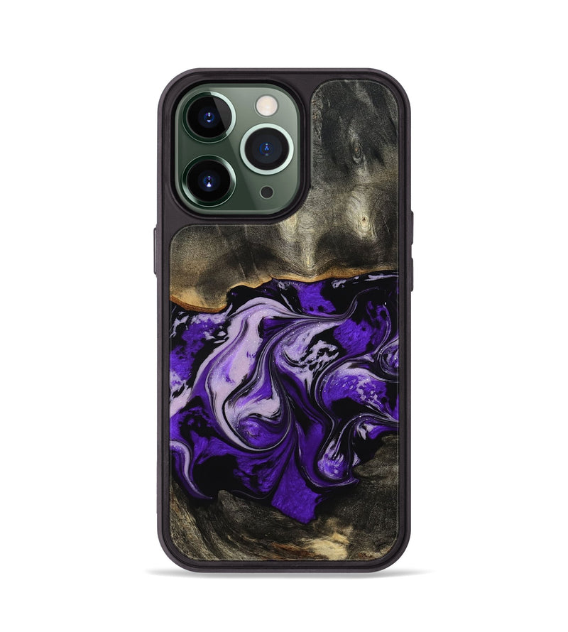iPhone 13 Pro Wood Phone Case - Esta (Purple, 802168)