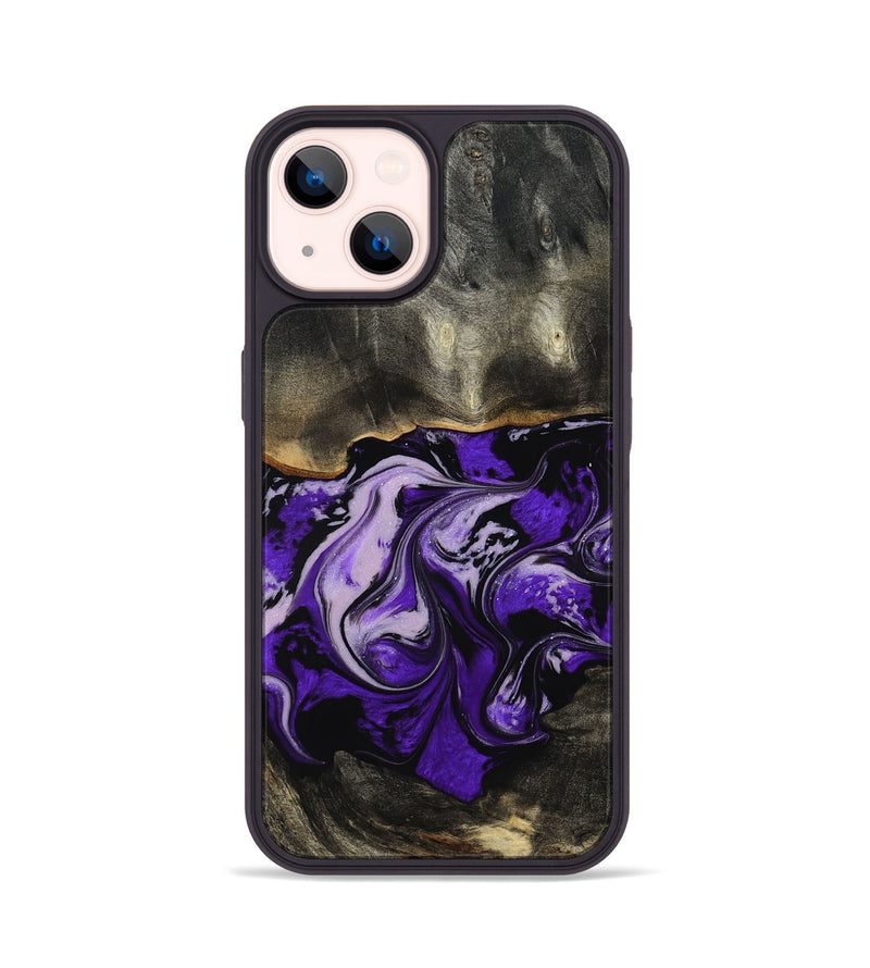 iPhone 14 Wood Phone Case - Esta (Purple, 802168)