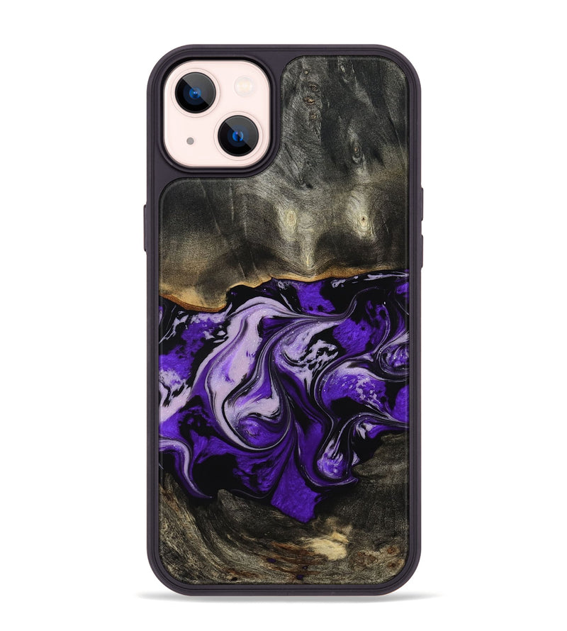 iPhone 14 Plus Wood Phone Case - Esta (Purple, 802168)