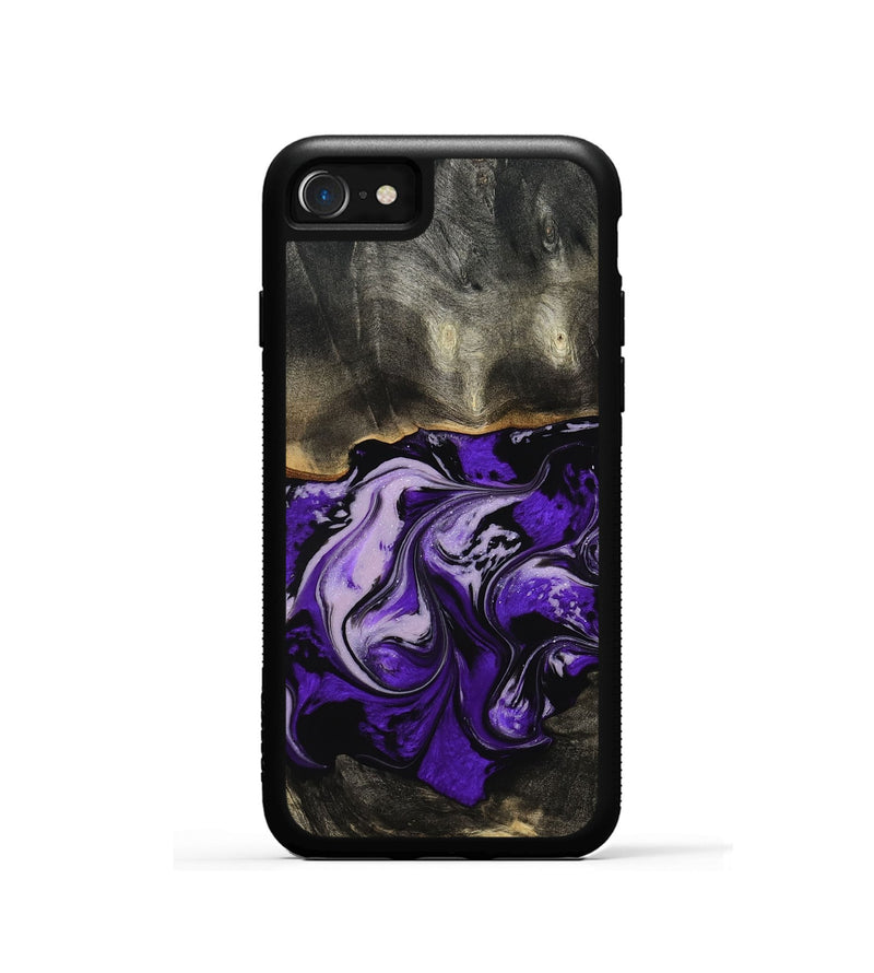 iPhone SE Wood Phone Case - Esta (Purple, 802168)