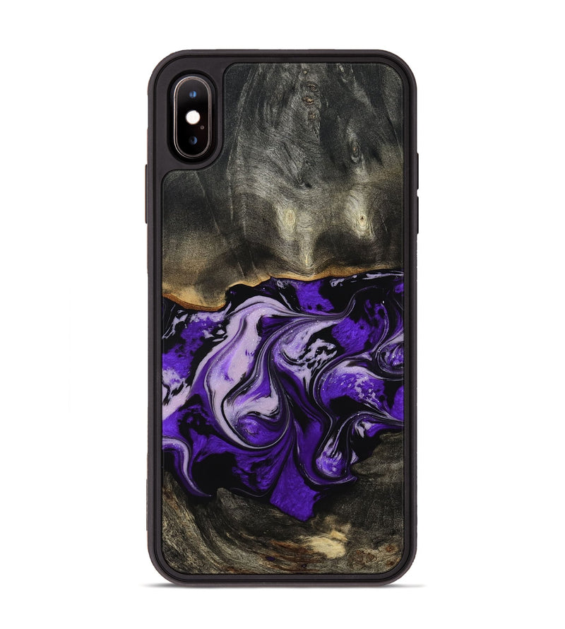 iPhone Xs Max Wood Phone Case - Esta (Purple, 802168)
