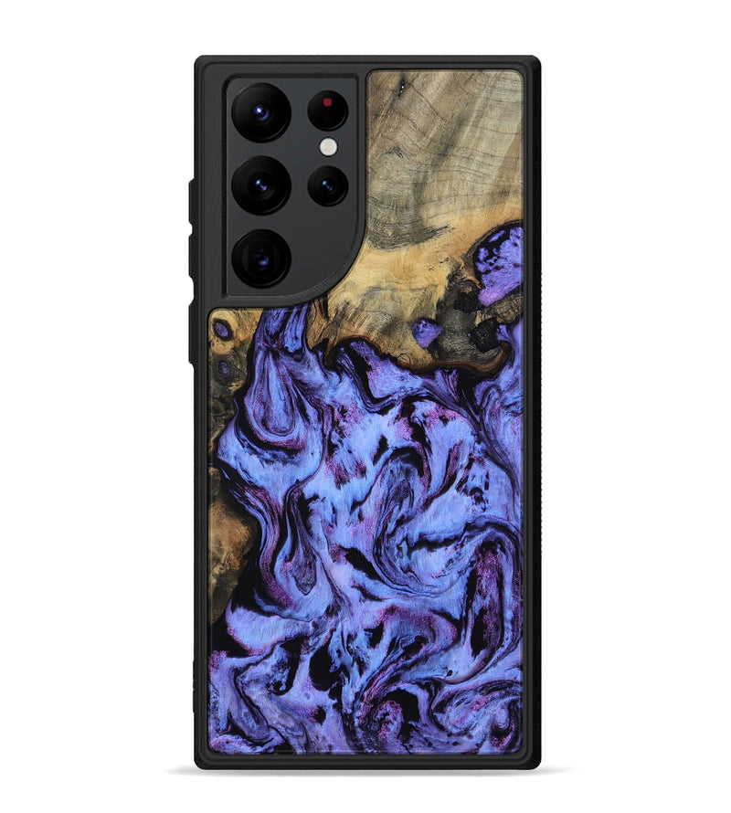 Galaxy S22 Ultra Wood Phone Case - Larry (Purple, 802169)