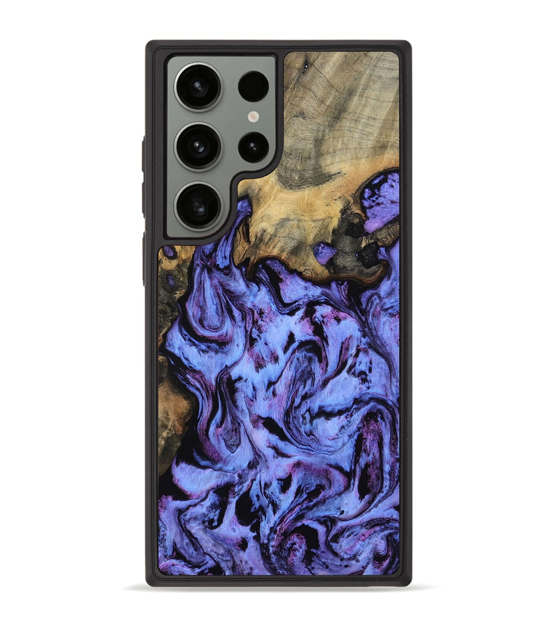 Galaxy S23 Ultra Wood Phone Case - Larry (Purple, 802169)