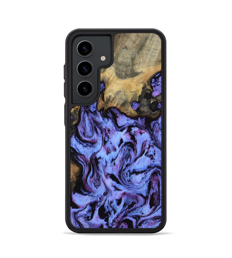 Galaxy S24 Wood Phone Case - Larry (Purple, 802169)