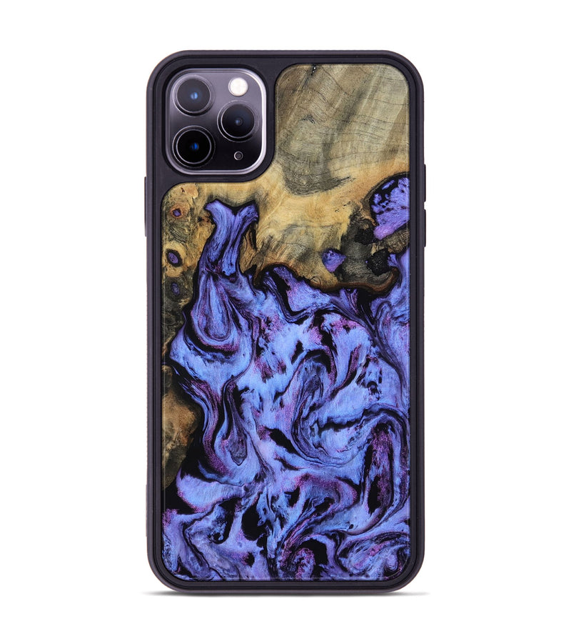 iPhone 11 Pro Max Wood Phone Case - Larry (Purple, 802169)