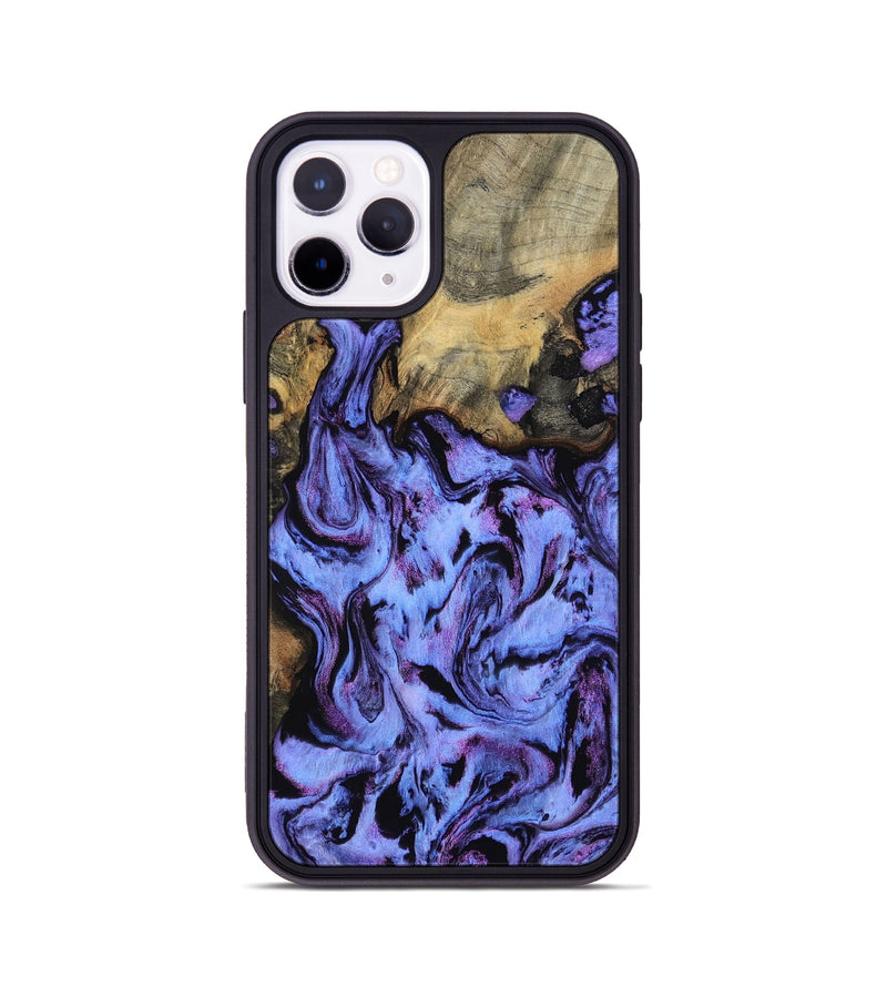 iPhone 11 Pro Wood Phone Case - Larry (Purple, 802169)