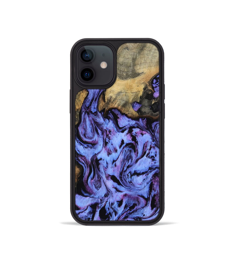 iPhone 12 mini Wood Phone Case - Larry (Purple, 802169)