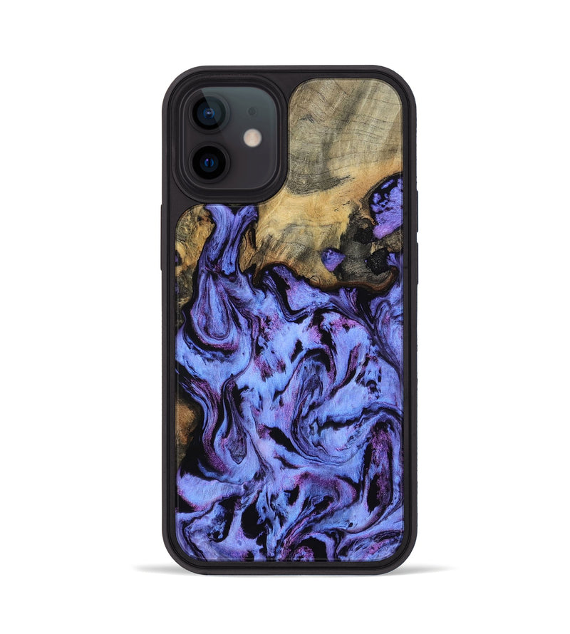 iPhone 12 Wood Phone Case - Larry (Purple, 802169)