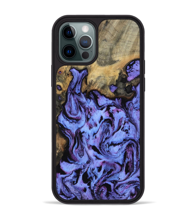 iPhone 12 Pro Max Wood Phone Case - Larry (Purple, 802169)